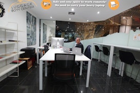 Luggage at City Center Cowork & Internet Lounge in Carnaxide, Portugal Luggage at City Center Cowork & Internet Lounge, Carnaxide